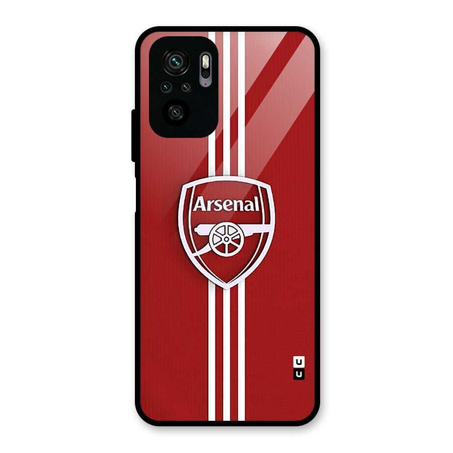 Arsenal Club Glass Back Case for Redmi Note 10S