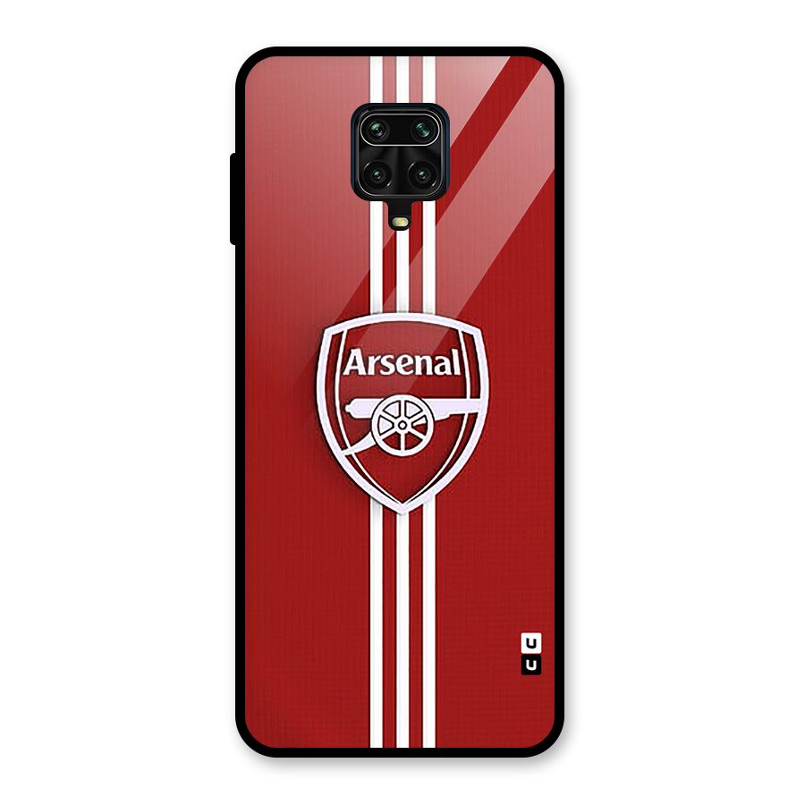 Arsenal Club Glass Back Case for Redmi Note 9 Pro