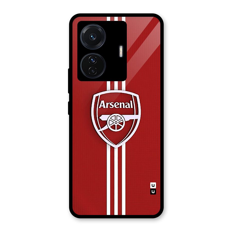 Arsenal Club Glass Back Case for Vivo T1 Pro