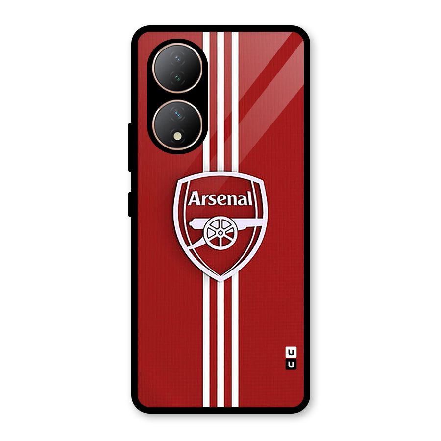 Arsenal Club Glass Back Case for Vivo T2