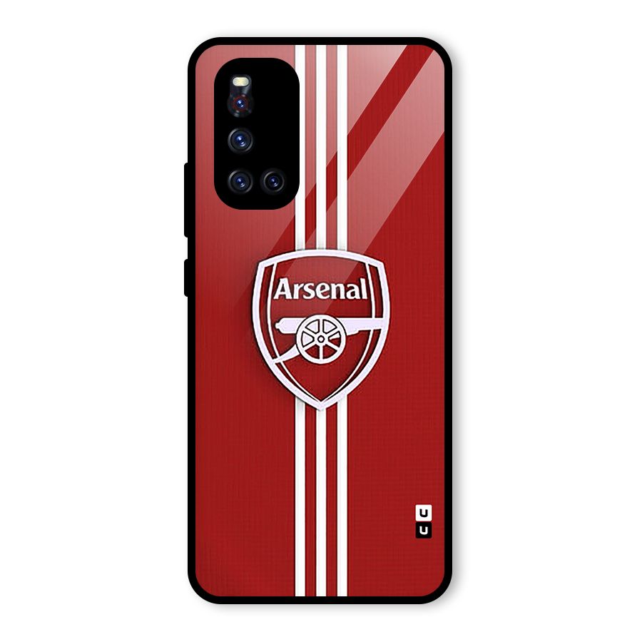 Arsenal Club Glass Back Case for Vivo V19