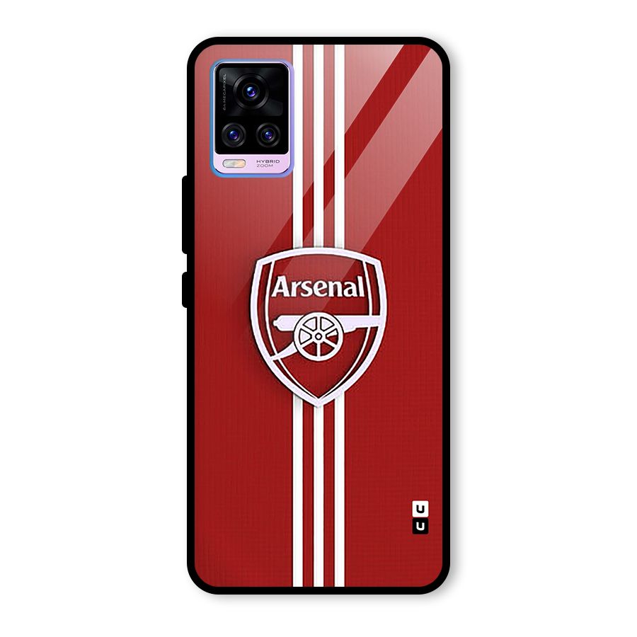 Arsenal Club Glass Back Case for Vivo V20 Pro