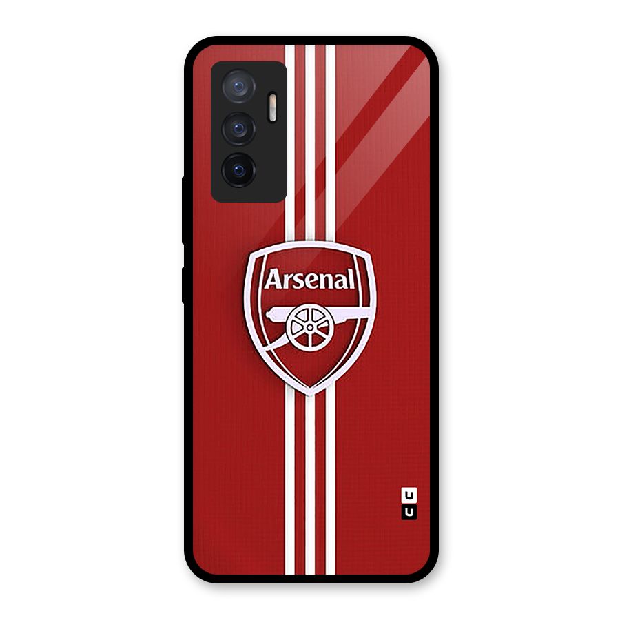 Arsenal Club Glass Back Case for Vivo V23e