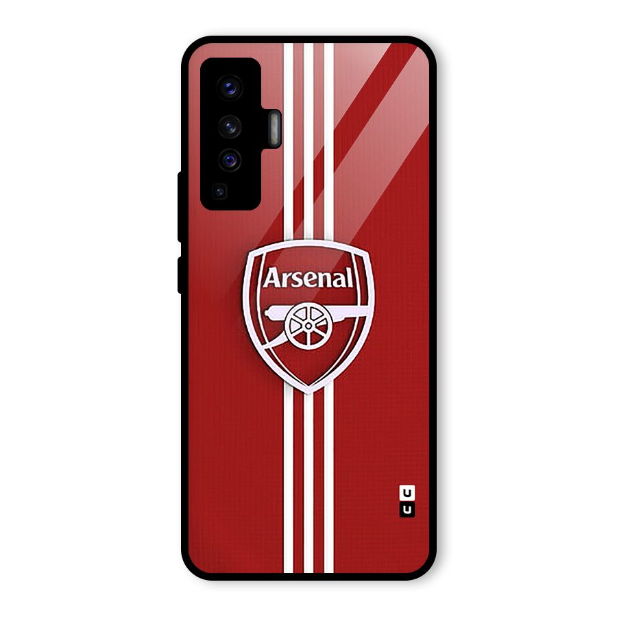 Arsenal Club Glass Back Case for Vivo X50