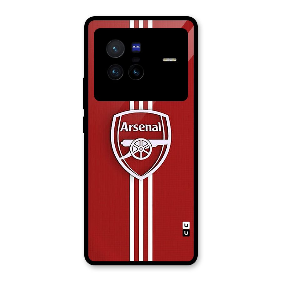 Arsenal Club Glass Back Case for Vivo X80