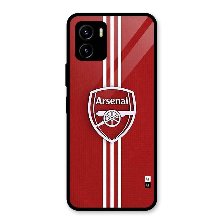 Arsenal Club Glass Back Case for Vivo Y15s