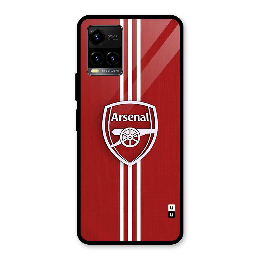 Arsenal Club Glass Back Case for Vivo Y21T