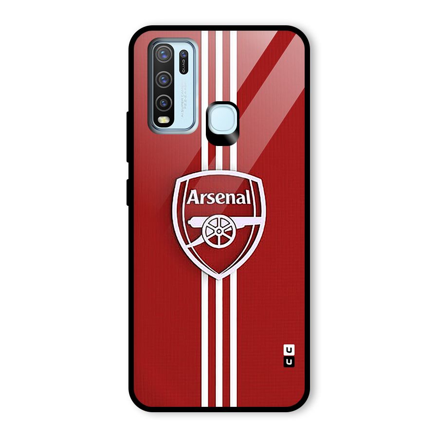 Arsenal Club Glass Back Case for Vivo Y30