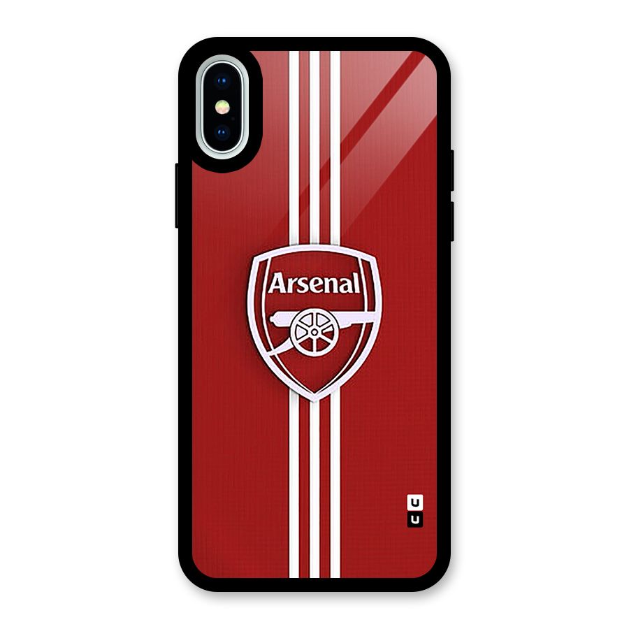 Arsenal Club Glass Back Case for iPhone XS