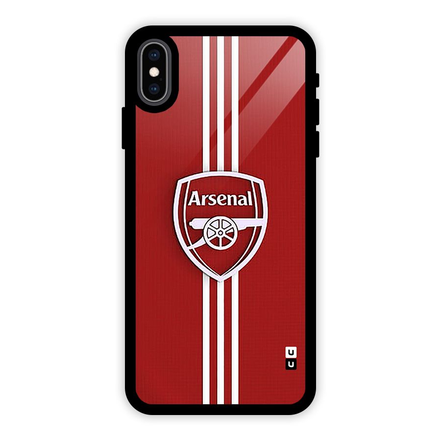 Arsenal Club Glass Back Case for iPhone XS Max