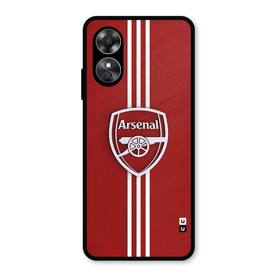 Arsenal Club Metal Back Case for Oppo A17