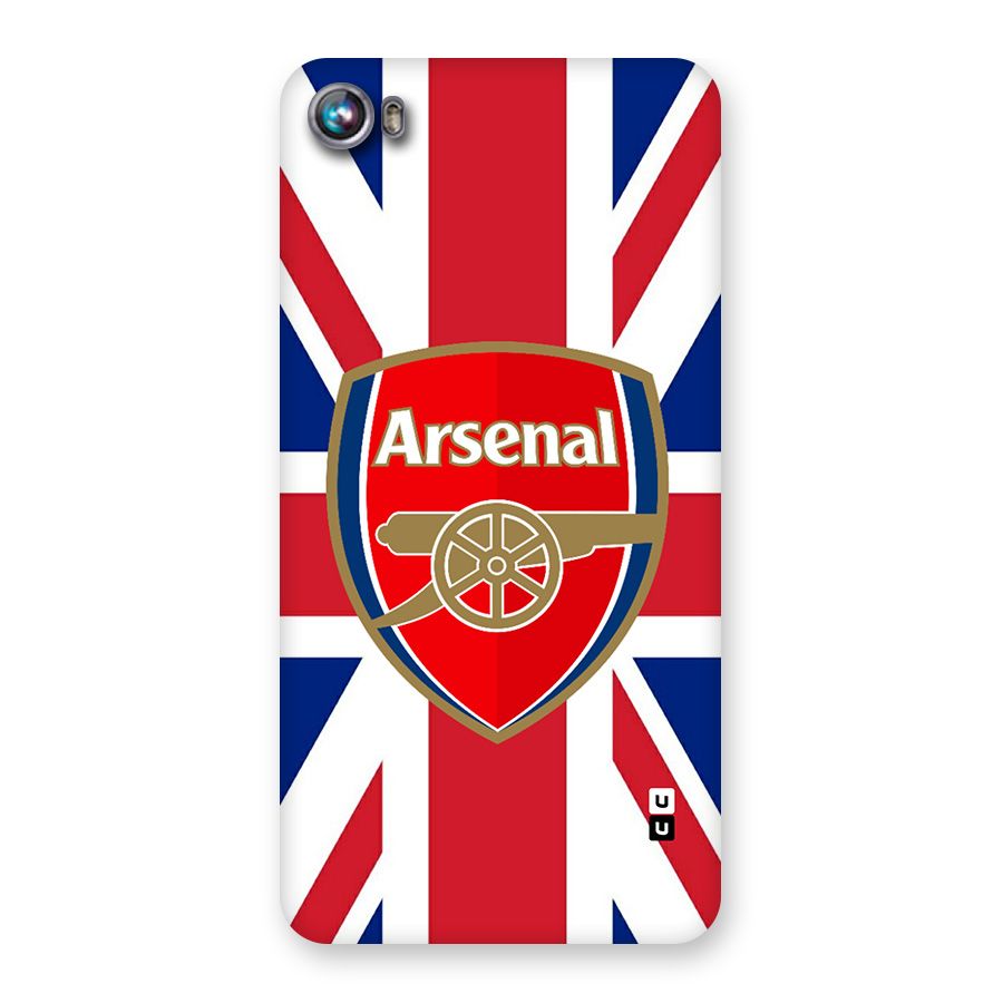 Arsenal Flag Back Case for Canvas Fire 4 (A107)