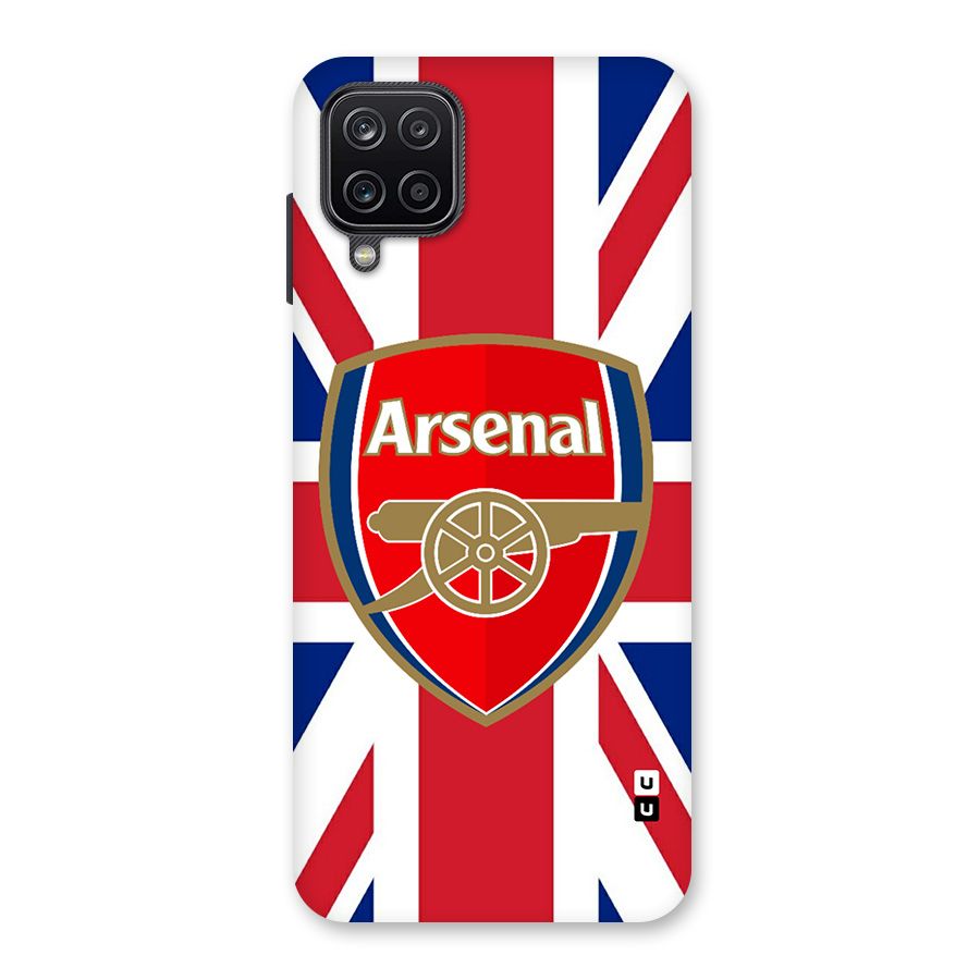 Arsenal Flag Glass Back Case for Galaxy A12