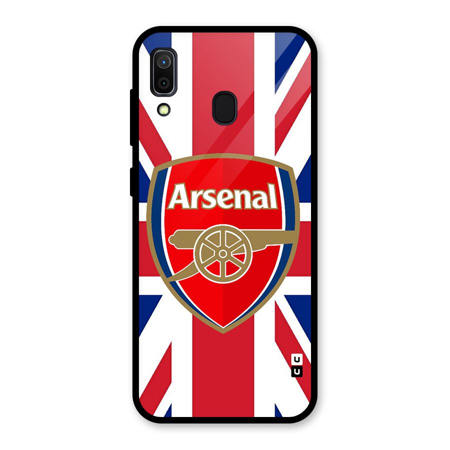 Arsenal Flag Glass Back Case for Galaxy A30