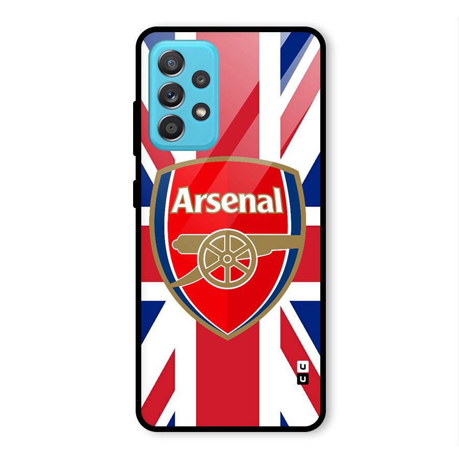 Arsenal Flag Glass Back Case for Galaxy A52