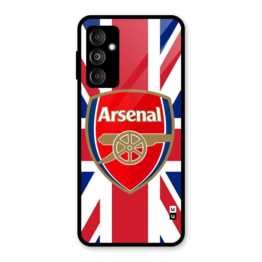 Arsenal Flag Glass Back Case for Galaxy M14 5G