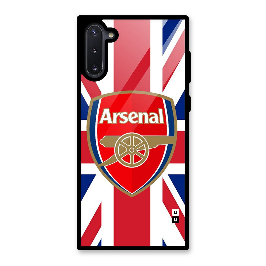 Arsenal Flag Glass Back Case for Galaxy Note 10