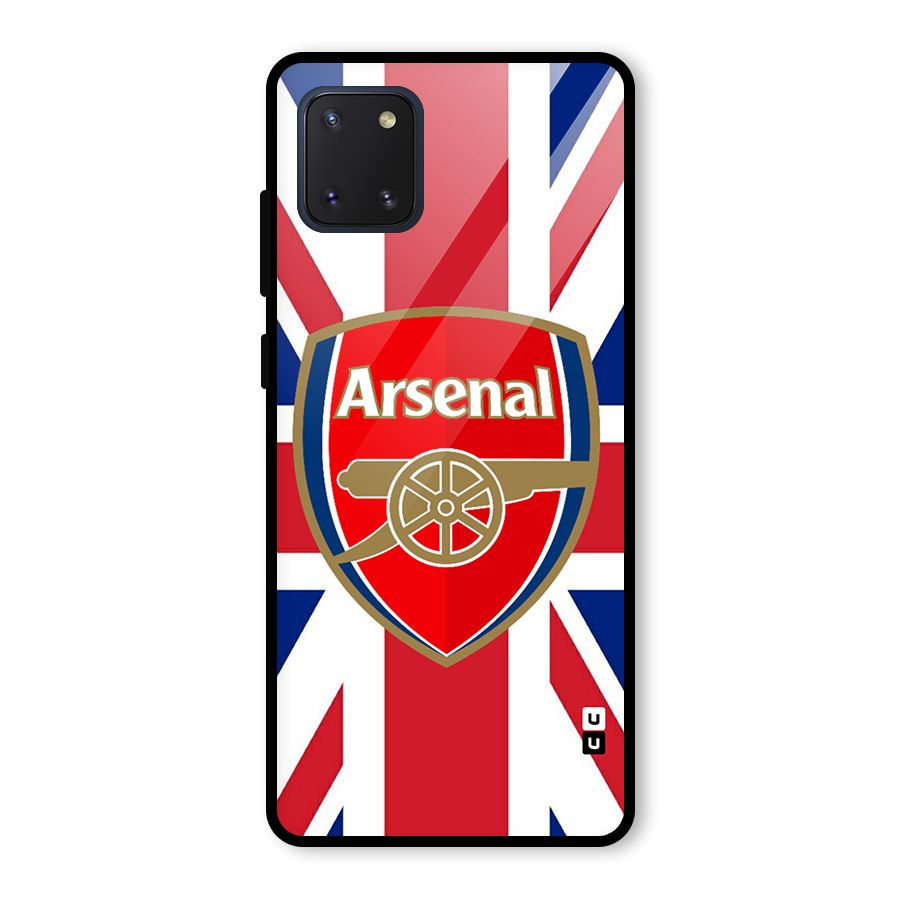 Arsenal Flag Glass Back Case for Galaxy Note 10 Lite