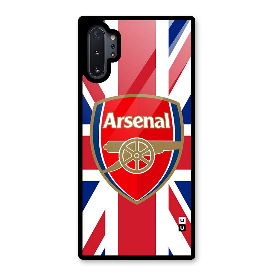 Arsenal Flag Glass Back Case for Galaxy Note 10 Plus