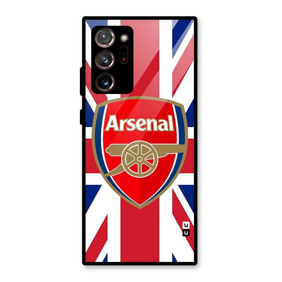 Arsenal Flag Glass Back Case for Galaxy Note 20 Ultra 5G