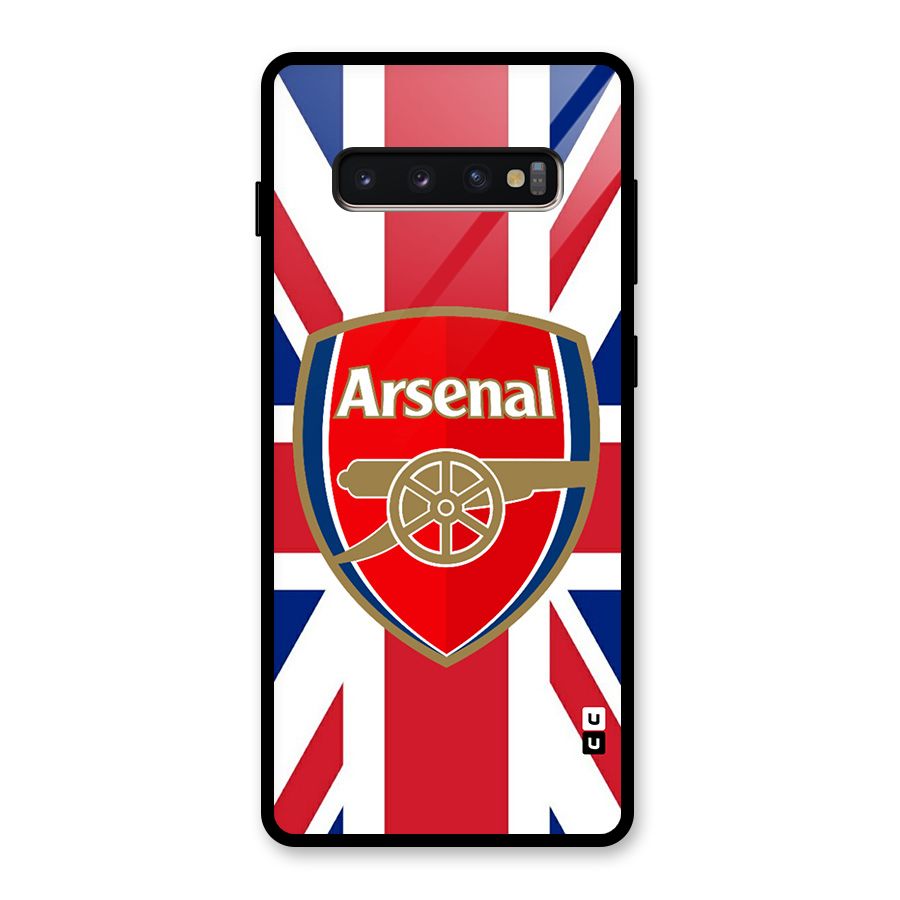 Arsenal Flag Glass Back Case for Galaxy S10 Plus