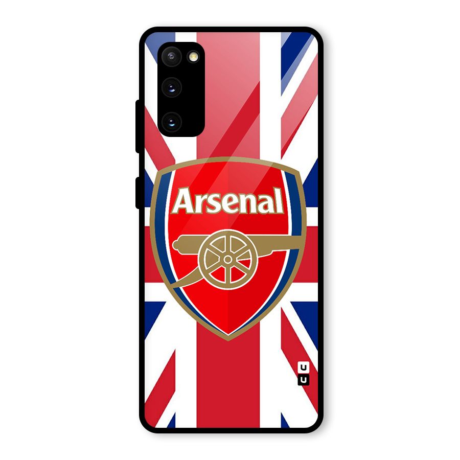 Arsenal Flag Glass Back Case for Galaxy S20 FE 5G