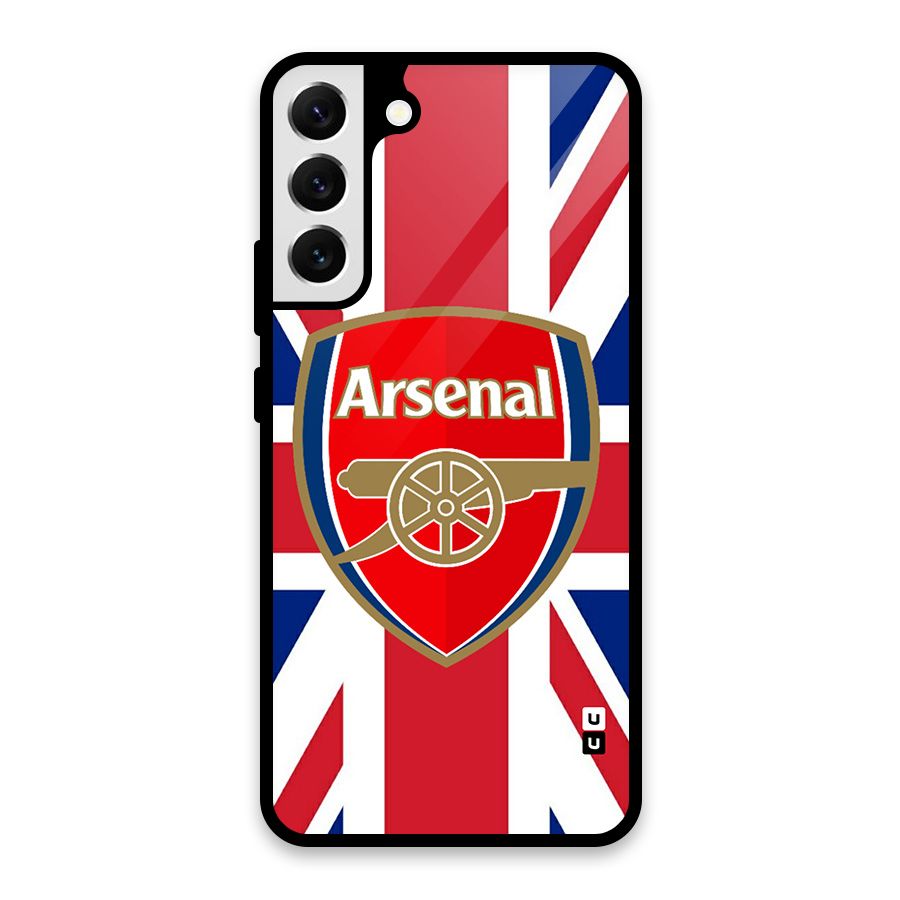 Arsenal Flag Glass Back Case for Galaxy S22 Plus 5G