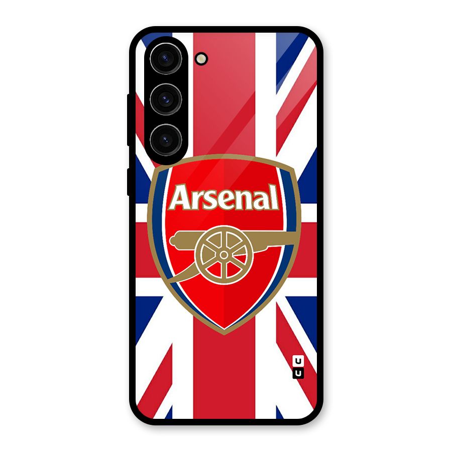 Arsenal Flag Glass Back Case for Galaxy S23 Plus