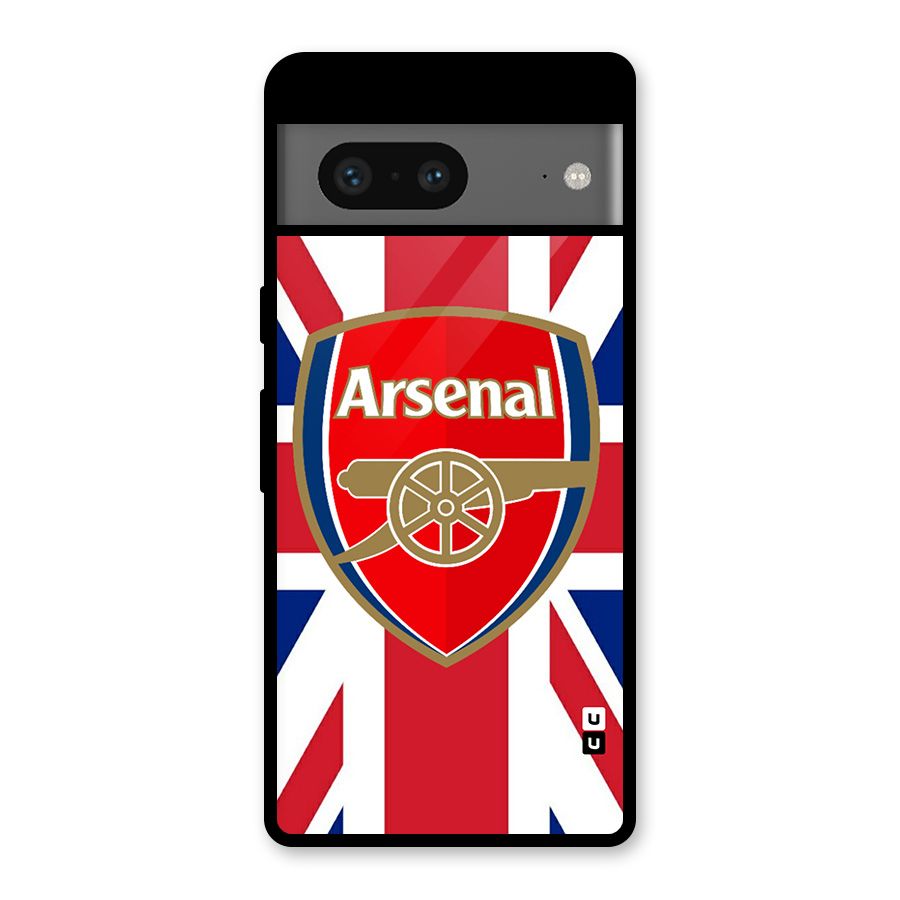 Arsenal Flag Glass Back Case for Google Pixel 7