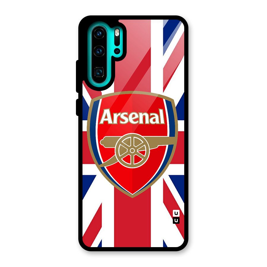Arsenal Flag Glass Back Case for Huawei P30 Pro