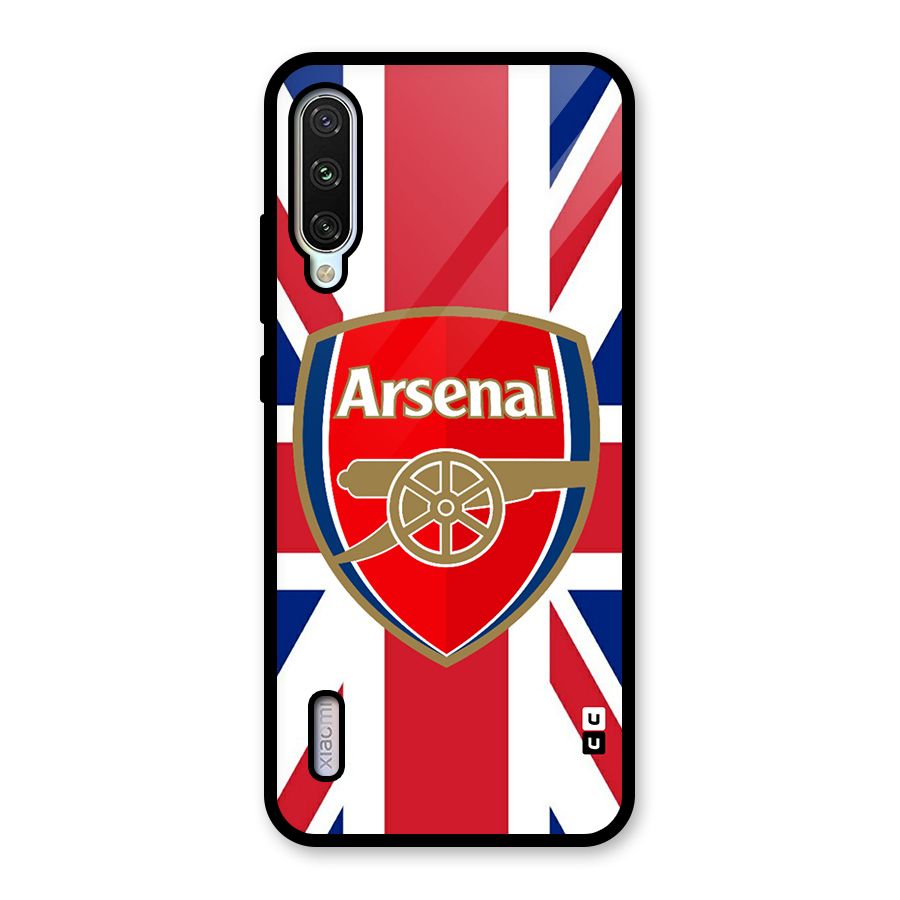 Arsenal Flag Glass Back Case for Mi A3