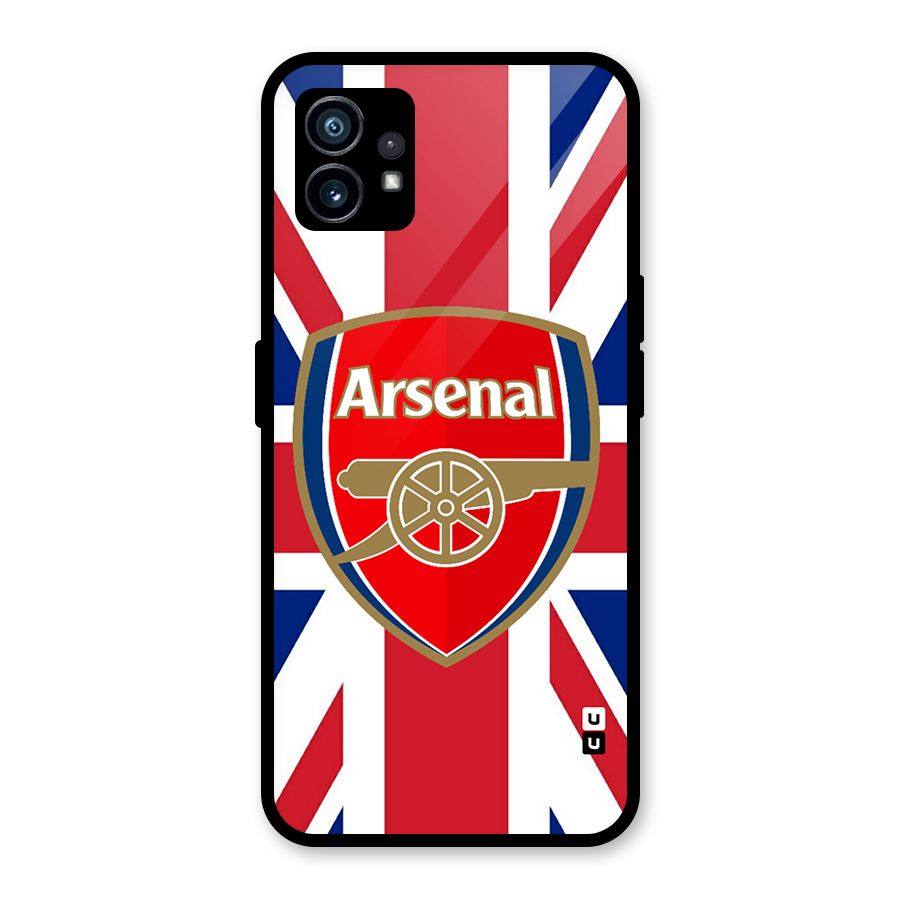 Arsenal Flag Glass Back Case for Nothing Phone 1