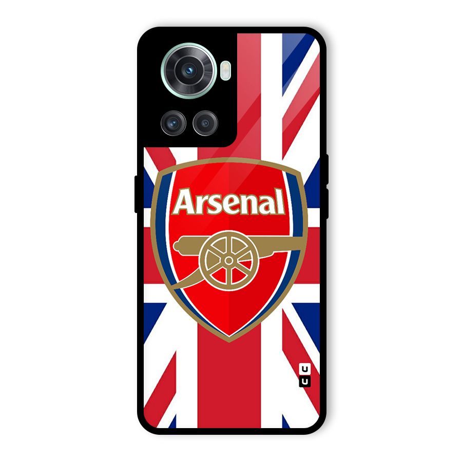 Arsenal Flag Glass Back Case for OnePlus 10R
