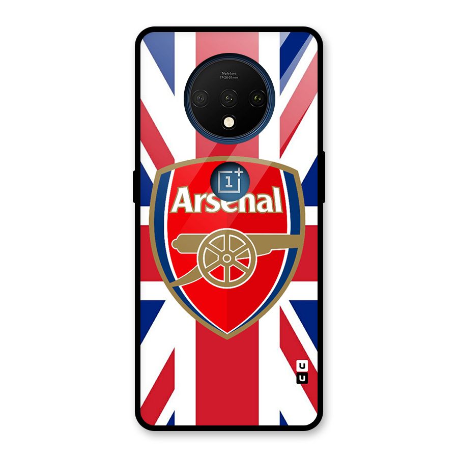Arsenal Flag Glass Back Case for OnePlus 7T