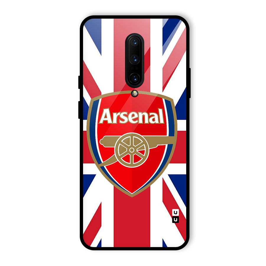 Arsenal Flag Glass Back Case for OnePlus 7 Pro