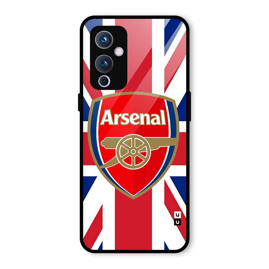 Arsenal Flag Glass Back Case for OnePlus 9