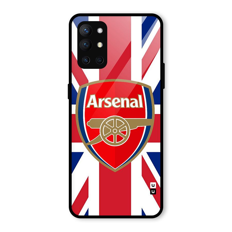 Arsenal Flag Glass Back Case for OnePlus 9R