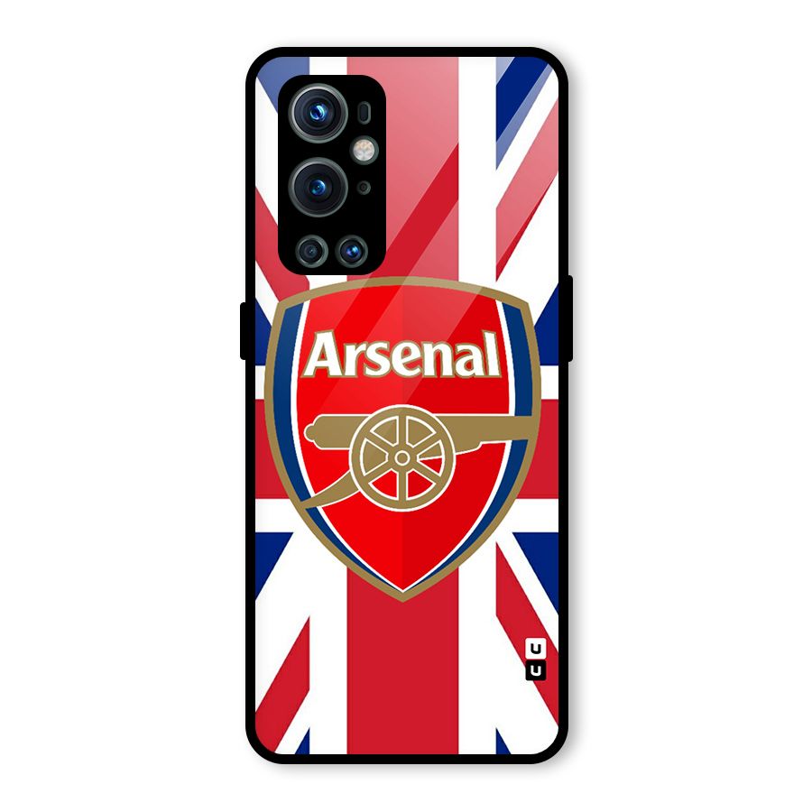 Arsenal Flag Glass Back Case for OnePlus 9 Pro