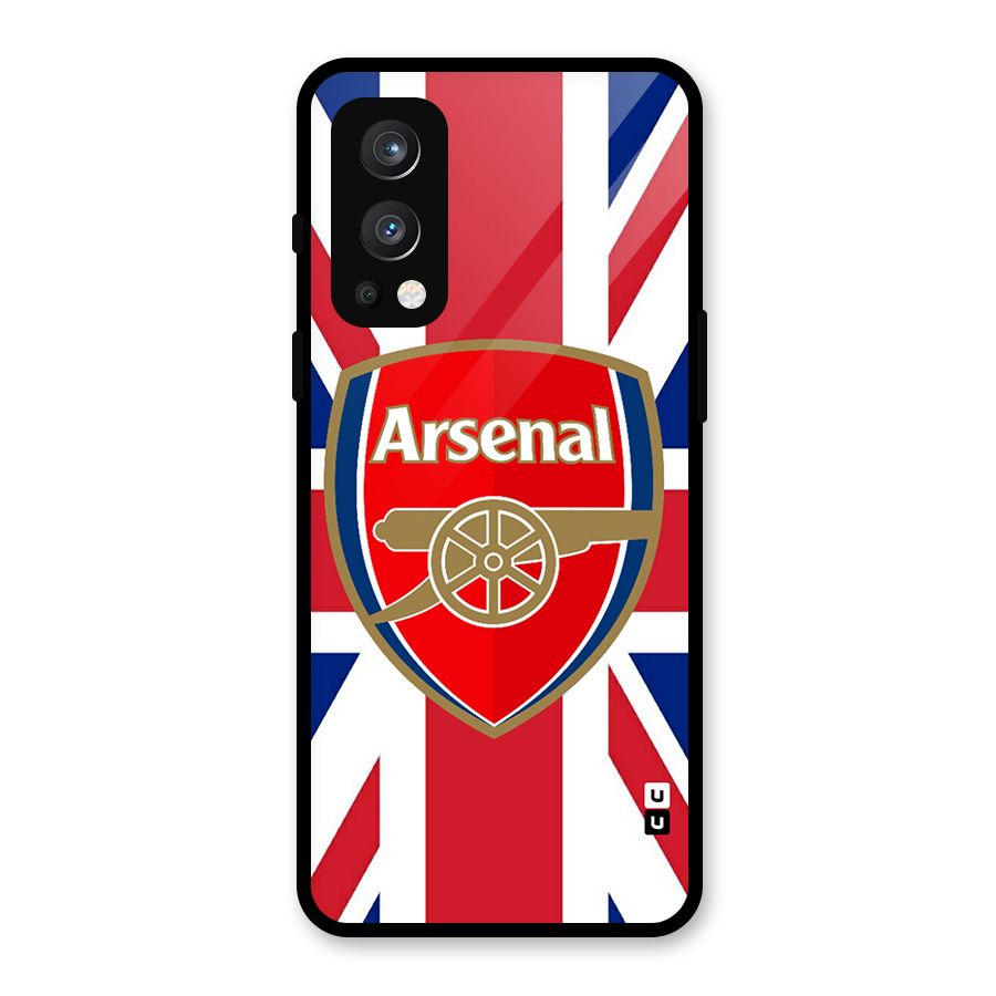 Arsenal Flag Glass Back Case for OnePlus Nord 2 5G