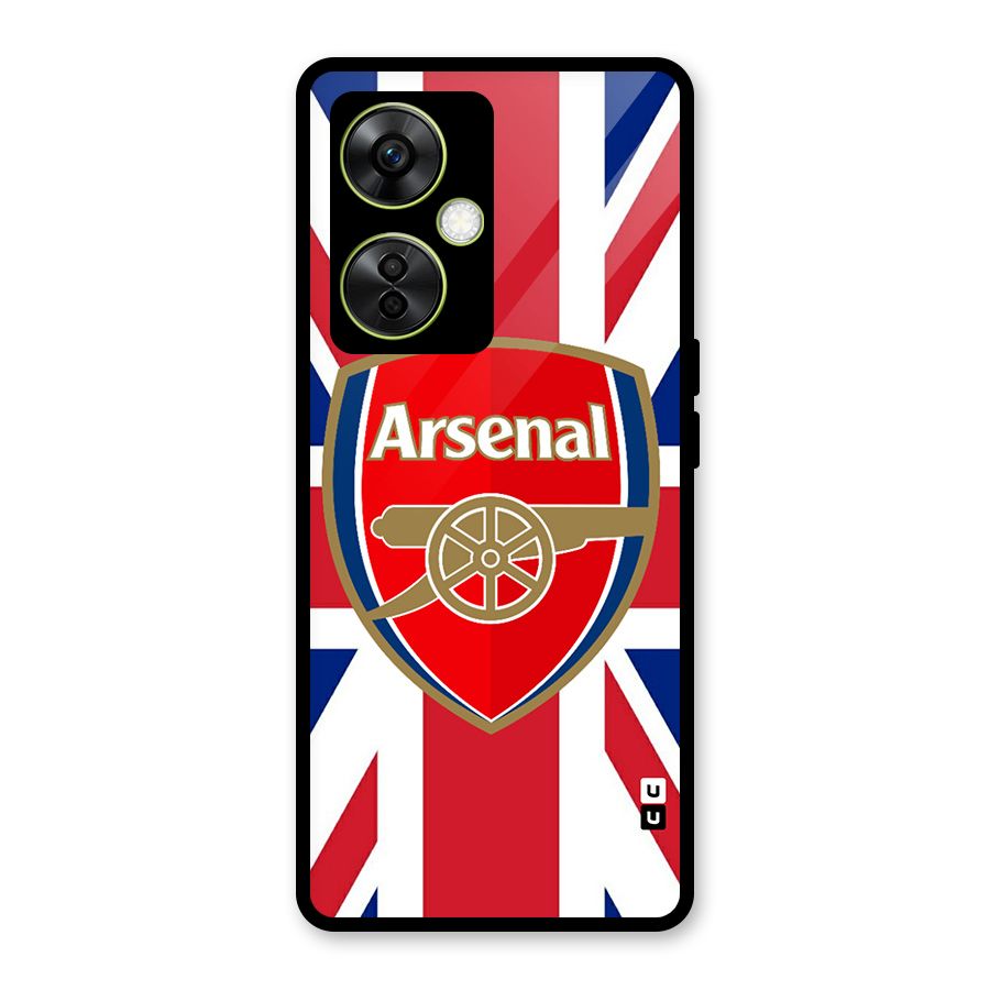 Arsenal Flag Glass Back Case for OnePlus Nord CE 3 Lite