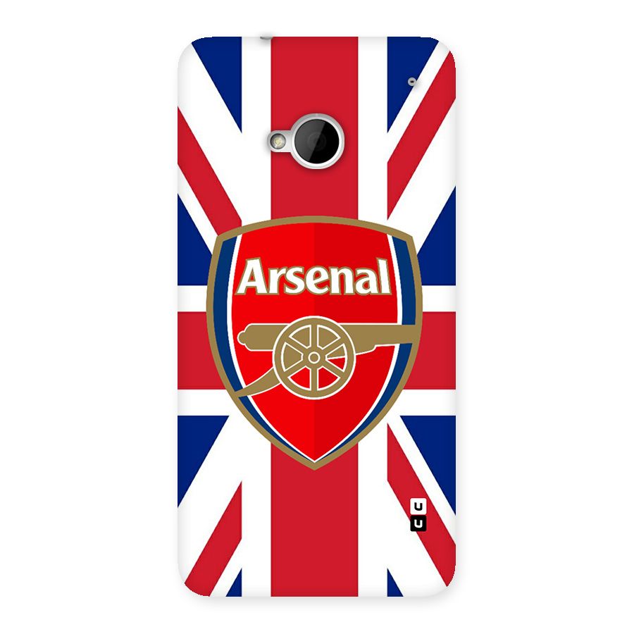 Arsenal Flag Back Case for One M7 (Single Sim)