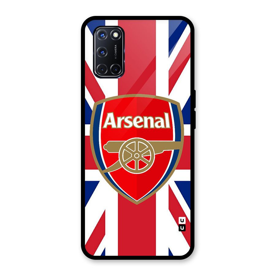 Arsenal Flag Glass Back Case for Oppo A52