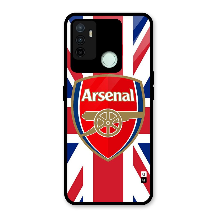 Arsenal Flag Glass Back Case for Oppo A53