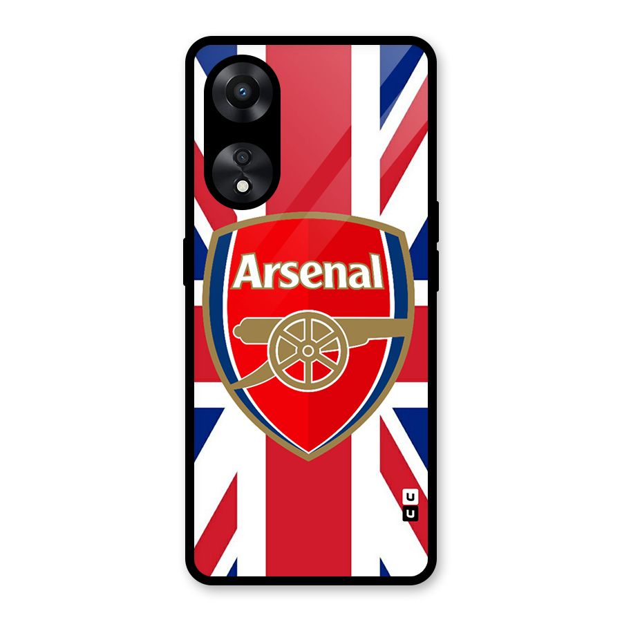 Arsenal Flag Glass Back Case for Oppo A78