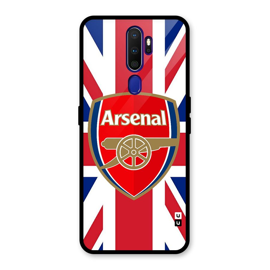 Arsenal Flag Glass Back Case for Oppo A9 (2020)