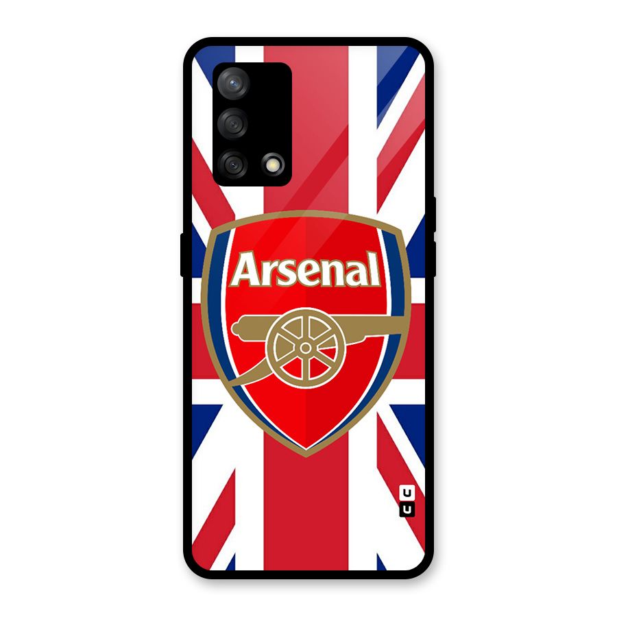 Arsenal Flag Glass Back Case for Oppo F19