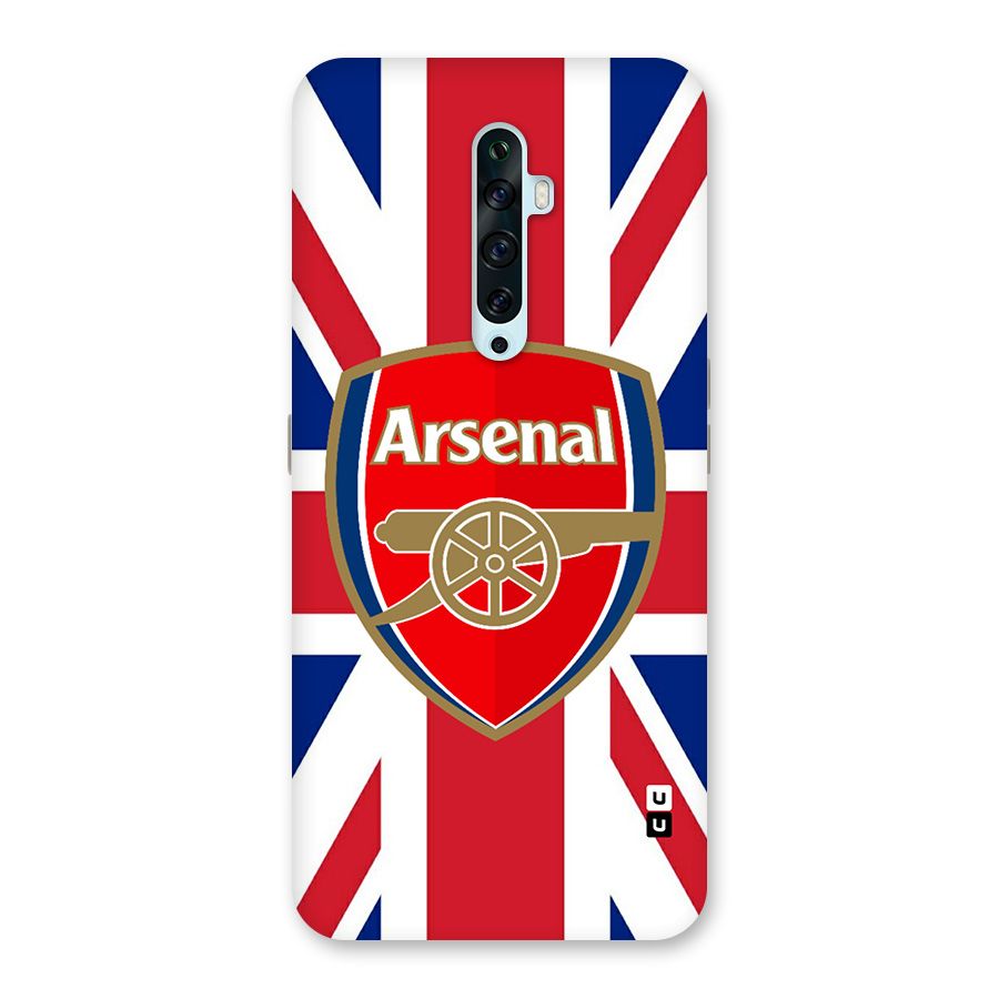 Arsenal Flag Glass Back Case for Oppo Reno2 F