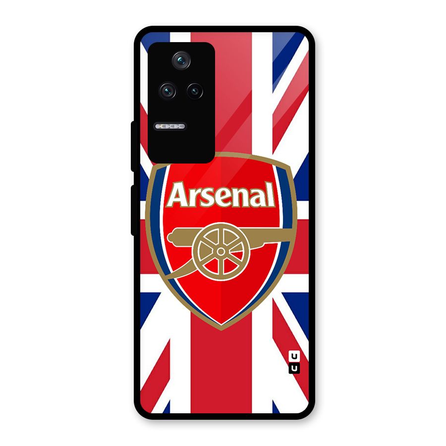 Arsenal Flag Glass Back Case for Poco F4 5G
