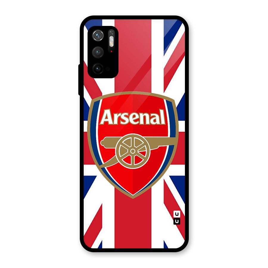 Arsenal Flag Glass Back Case for Poco M3 Pro 5G