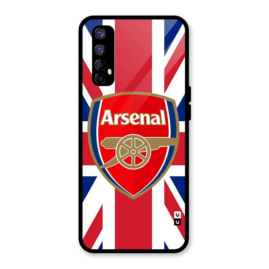 Arsenal Flag Glass Back Case for Realme 7
